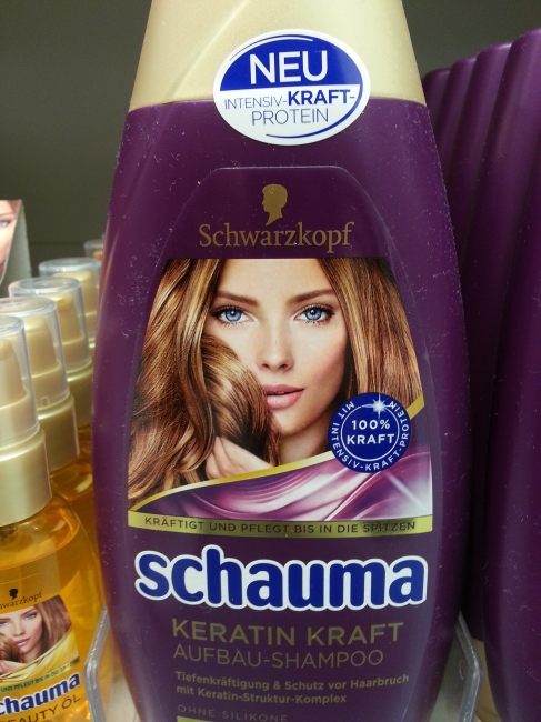 Schwarzkopf Schauma packshot, Keratin Kraft Aufbau Shampoo