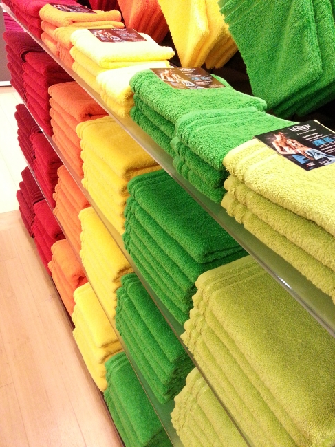 Grün Gelbe Handtücher, 