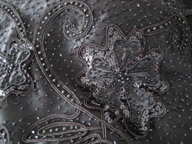Broidery detail on a dress, 