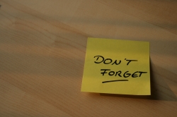 A POST-IT saying 