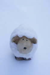 Sheep, figurine, white