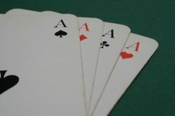 Cards, all aces