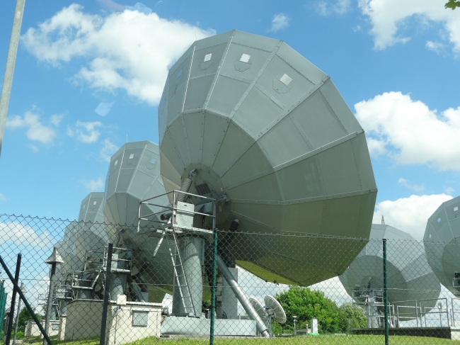 Astra SES Uplink Station, satellite dishes