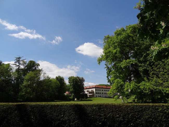Schlossanlage am Starnberger See, in der Nähe von München