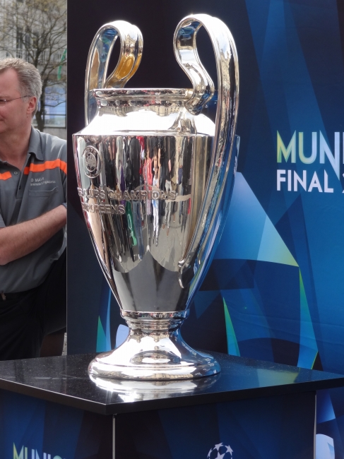 UEFA Trophy, on exhibition in Munich