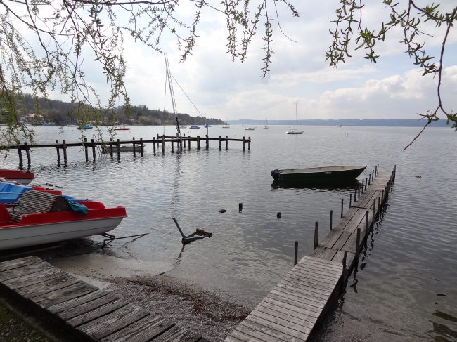 Small boats, Ammersee near Munich