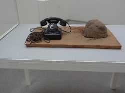 Boys telephone and mud