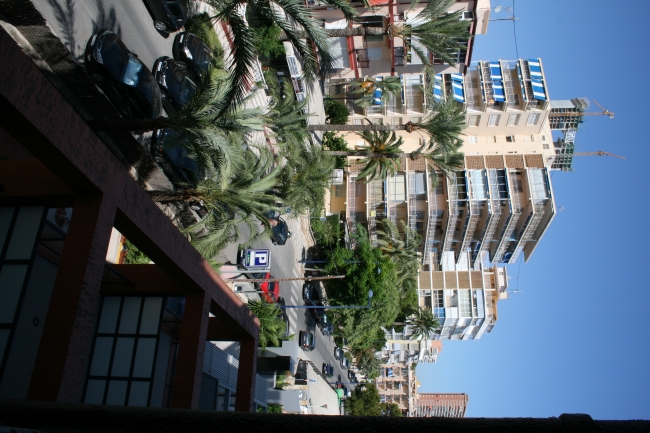 Rear terraces of Hotel El Palmeral, Calle de Santander entlang, Edificios El Cumbre, Hispania, etc.