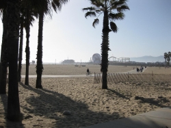 Santa Monica beach and...