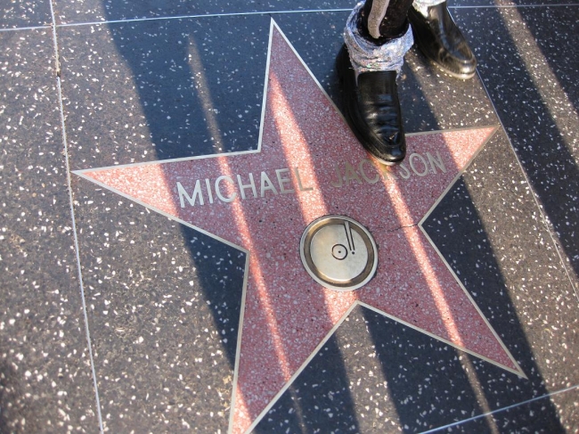Michael Jackson's star on Hollywood Boulevard, the legend lives on, R.I.P. Michael