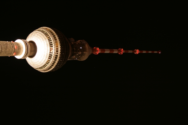 Spitze des Alex in Berlin, Fernsehturm auf dem Alexanderplatz, 