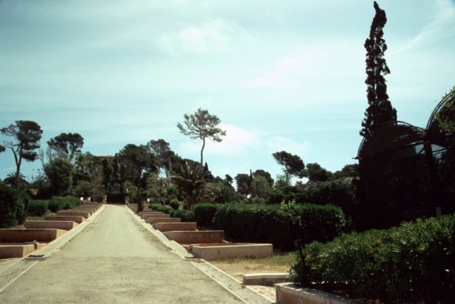 The big villa driveway, of the villa above cala rajada