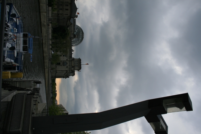 Reichstag, seen from the river Spree