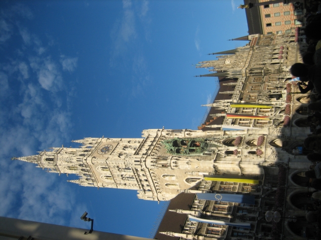 Turm des Rathauses, am Marienplatz