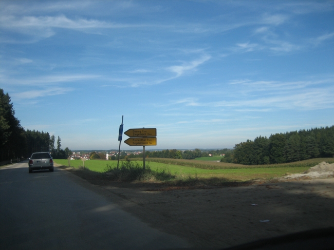 Straßenschild, Münchner Umland