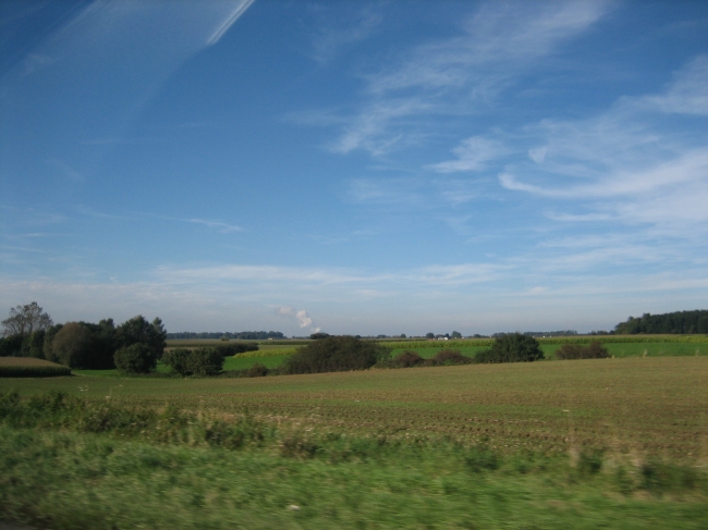 Felder und Wiesen, im Norden von München