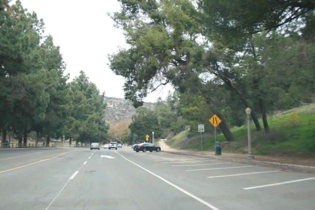 Parking lot on Griffith Park Road, 