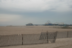 On Santa Monica beach