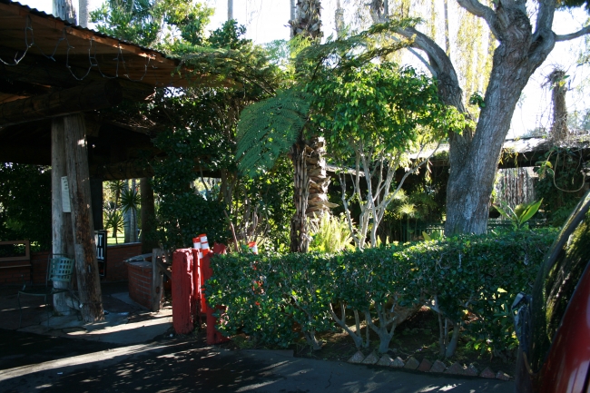 Garden section of Shanghai Red's in the "Fishermen Village", Marina Del Rey, 