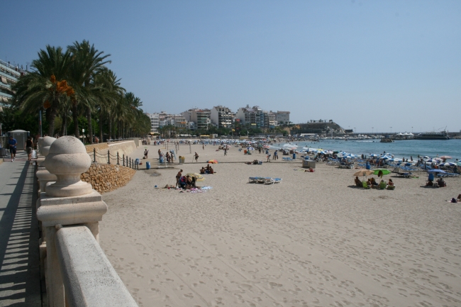 Der Strand vor Parc D'Elx, 