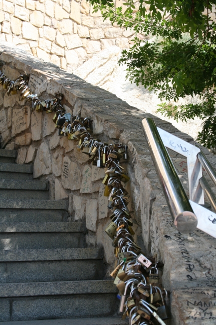 Liebesschlösser, Escalera de los candados