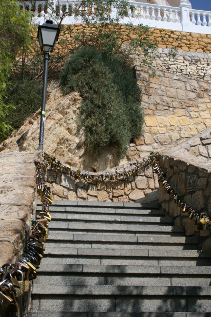 Liebesschlösser, Escalera de los candados