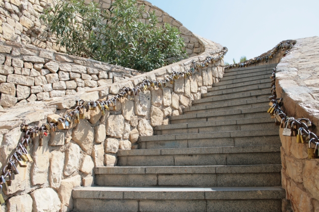 Liebesschlösser, Escalera de los candados