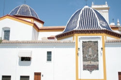 Blue tile roof of the ...