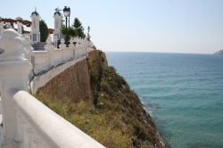 Steep cliff at the Castel