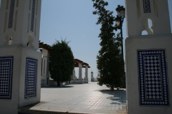 Patio at the Castel