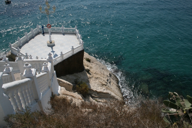 Close up of the Benidorm Lookout at the Castel, 