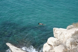 Swimmer at the Castel ...