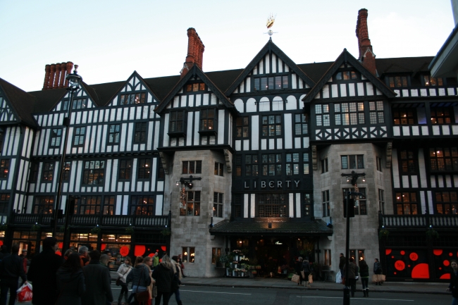 The Liberty, One of the big ol' department stores in London, selling mostly decorating supplies, fabrics and such