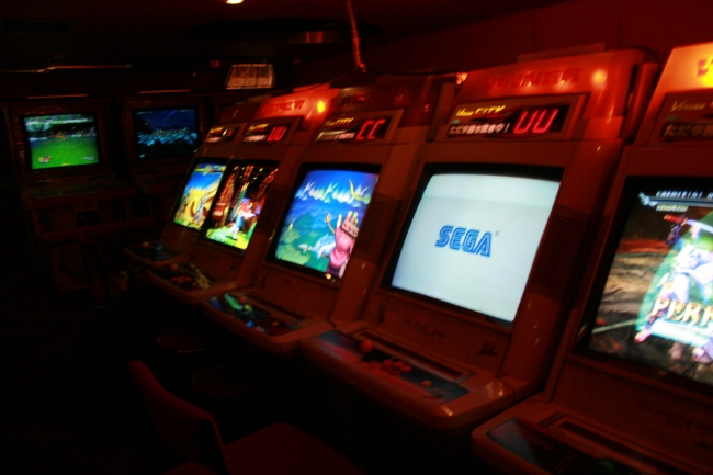 Sega NAOMI JAMMA cabinets, at Trocadero Arcade