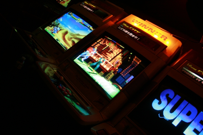 Sega Naomi cabinets, at Trocadero Arcade