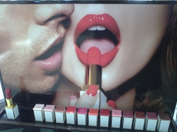 Lipstick display @ har...