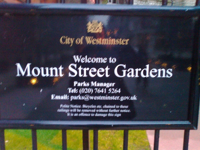 Mount Street Gardens, 