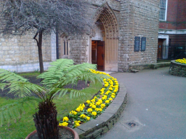 Church at Mount Street Gardens, 