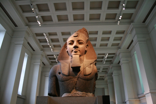 Egyptian art, a head, 