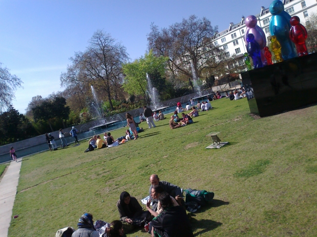 Garden across speakers corner, at Marble Arch, 