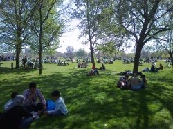 People in Hyde Park on...