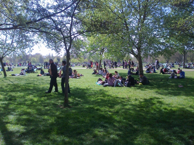 More people in Hyde Park, 