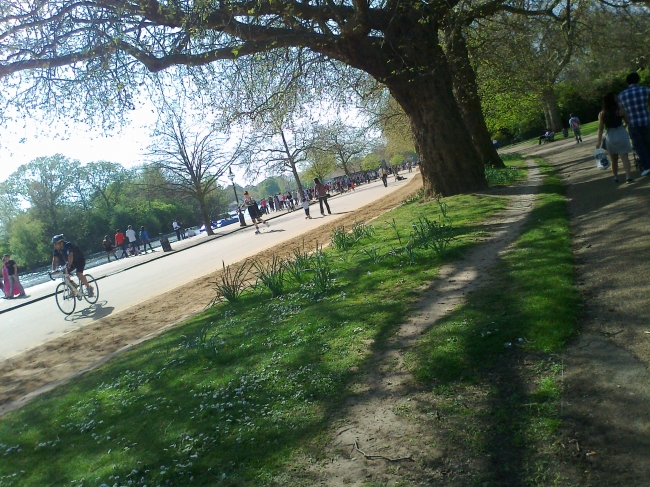 Hyde Park near the lake, 