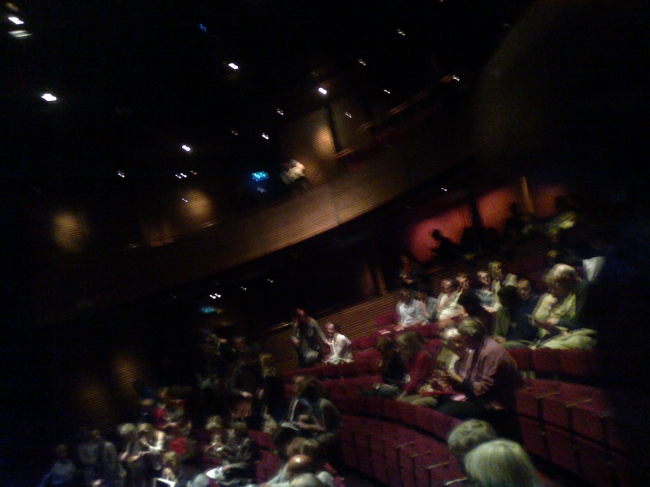 Inside Hampstead Theatre, Eton Avenue, Swiss Cottage, London, NW3 3E