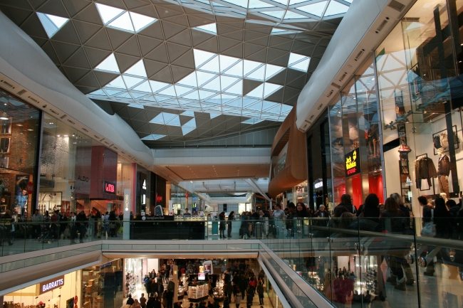 Westfield White City shopping mall, Barrats, ALDO, Jack Wolfskin, etc