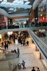 Shopping mall crowd