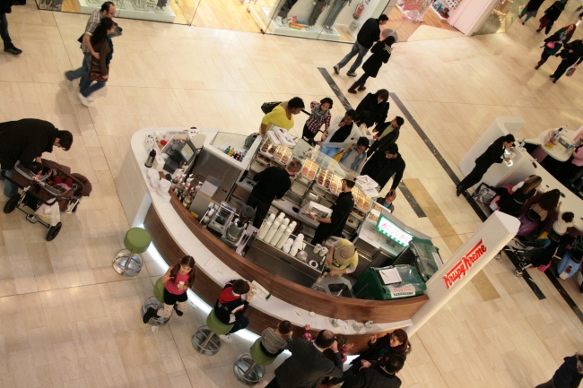 Krispy Kreme Doughnut booth, 