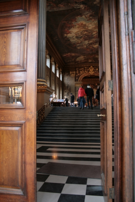 Entry stairs to the main assembly hall, also used in numerous motion pictures, Lara Croft being one of them