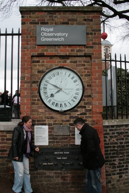 Royal Observatory Greenwich big clock, this is where all time is coming from... the big 24 hours clock at GMT 0, build by Shepherd