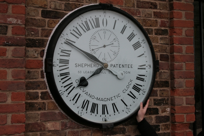The big clock, Galvano magnetic clock by Shepherd Patentee